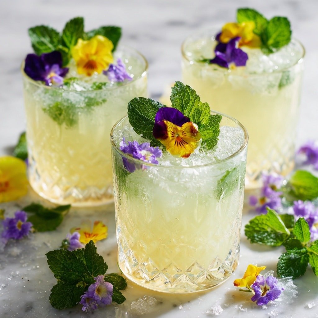 Spring Blossom Mocktail Recipe - Recipe Image — Spring Blossom Mocktail, floral mocktail recipes, elderflower drinks, refreshing spring beverages, non-alcoholic spring drinks