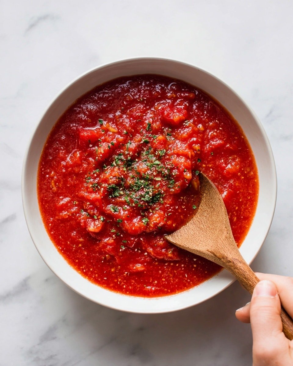 Homemade Marinara Sauce Recipe - Recipe Image — Homemade Marinara Sauce, easy marinara sauce, fresh tomato sauce,Italian pasta sauce, homemade tomato sauce