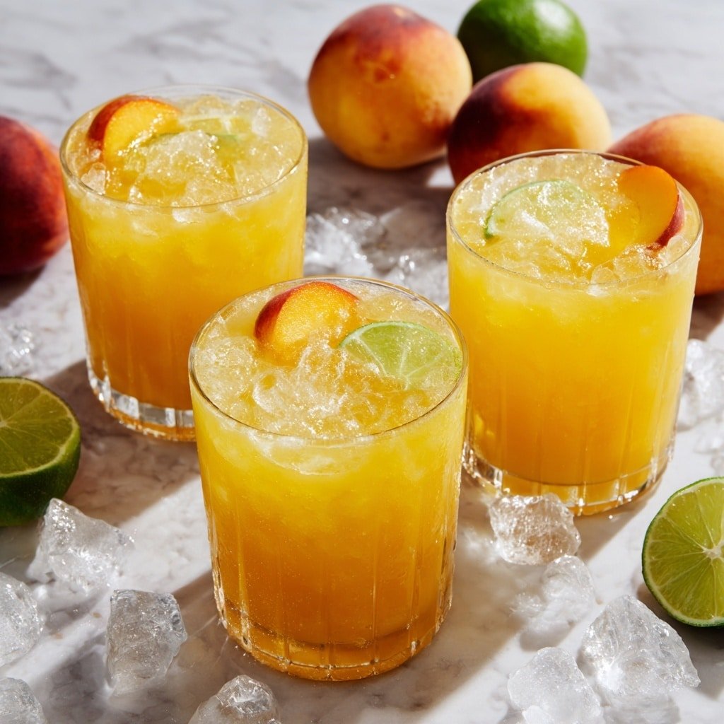Peachy Paradise Mocktail Recipe - Recipe Image — Peachy Paradise Mocktail, refreshing mocktail recipes, tropical non-alcoholic drinks, fruity summer beverages, easy mocktail ideas
