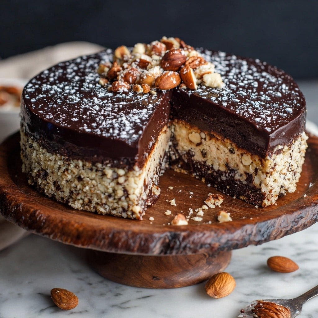 Panforte (Italian Spiced Fruit and Nut Cake) Recipe - Recipe Image — Panforte Italian Spiced Fruit and Nut Cake, Italian holiday dessert, traditional Italian cake, homemade Panforte, Christmas fruit cake