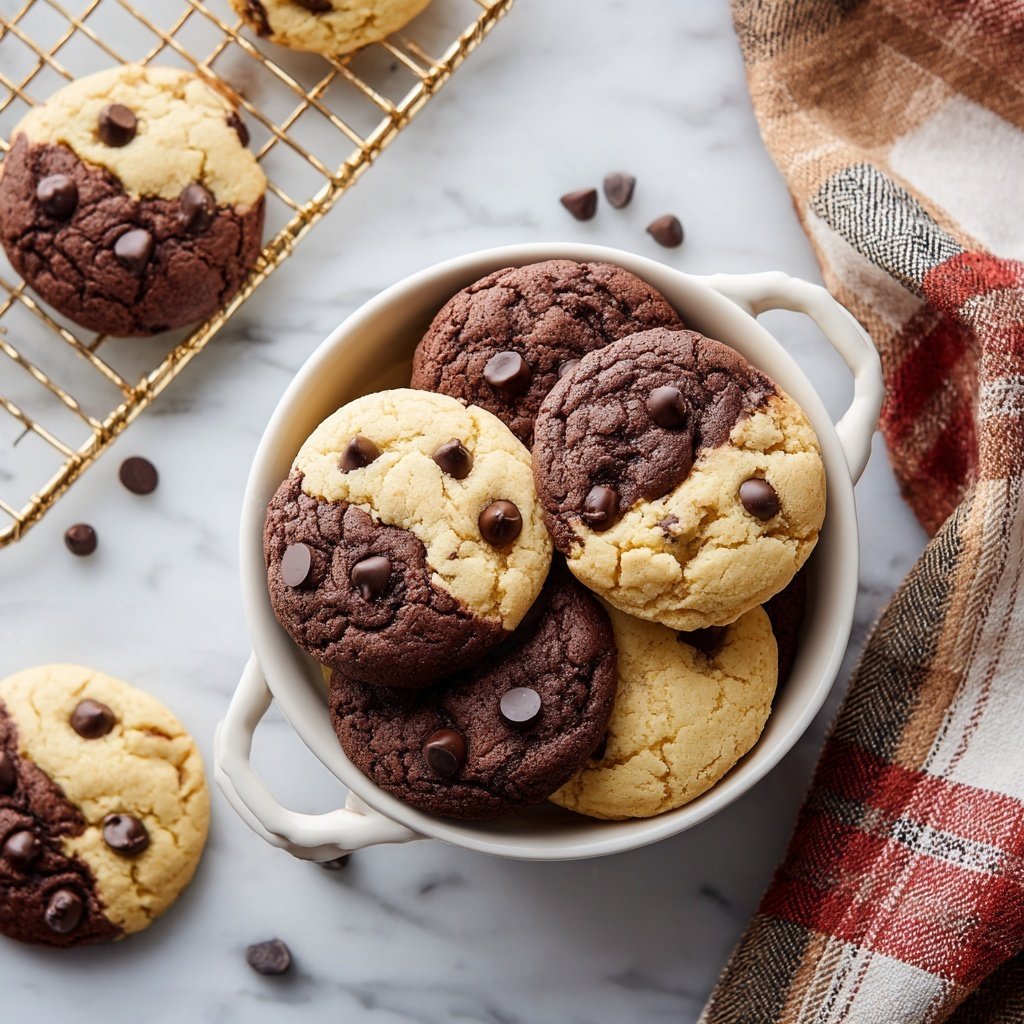 Chewy Cookie Dough Brookies Recipe - Recipe Image — Chewy Cookie Dough Brookies, cookie dough brookies, brownie cookie bars, chewy dessert recipes, easy brookie recipe