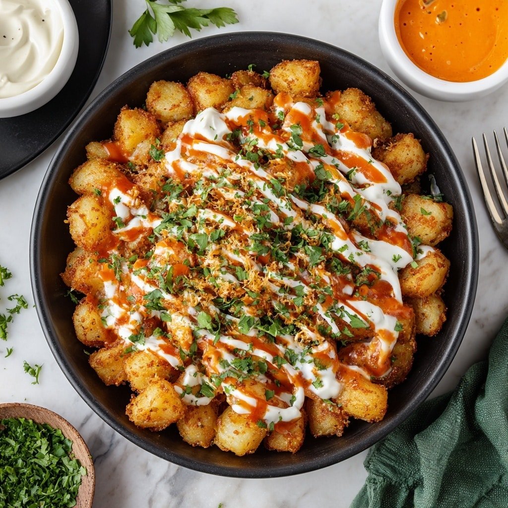 Spanish Patatas Bravas Recipe - Recipe Image — Spanish Patatas Bravas, crispy potatoes with spicy tomato sauce, Spanish tapas recipes, easy tapas ideas, best Patatas Bravas method