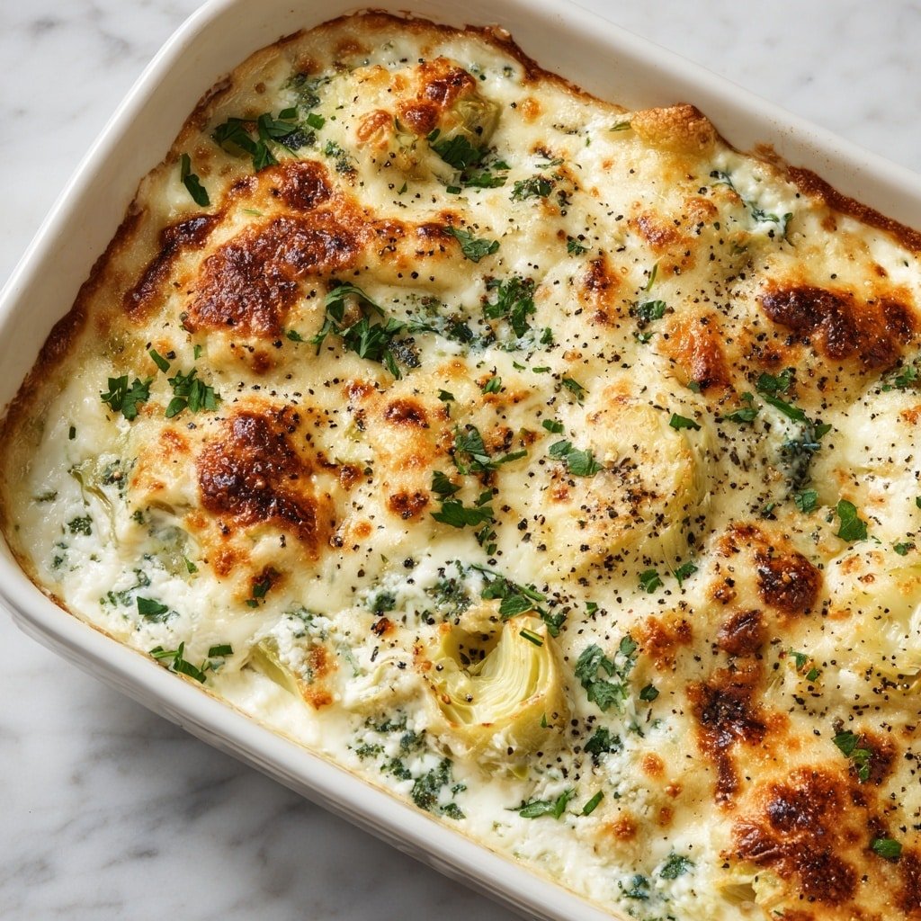 Creamy Spinach and Artichoke Dip Recipe - Recipe Image — Creamy Spinach and Artichoke Dip, cheesy spinach artichoke dip, easy appetizer recipes, party dips, crowd-pleasing dips